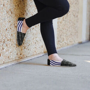 COLORADO ROCKIES‎ MLB WOMENS STRIPE CANVAS SHOES SIZE 6